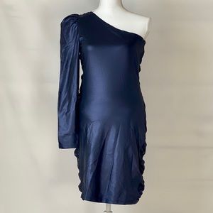 CLOCKHOUSE I One Side Off Shoulder Mini Dress (L)